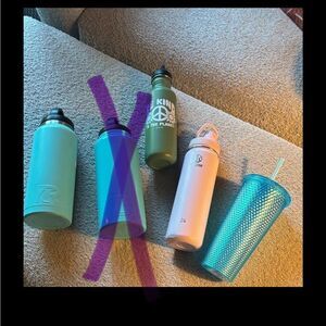 Colorful Reusable Water Bottles Set